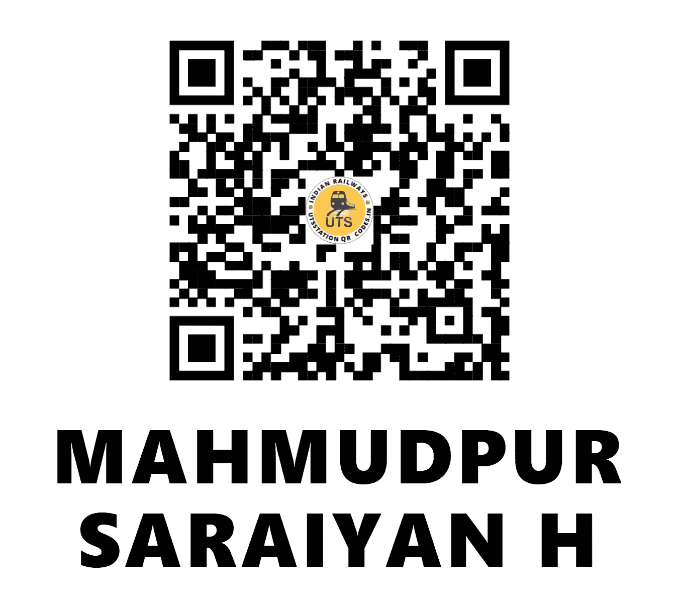 UTS QR Code for MAHMUDPUR SARAIYAN H - MZN - NR (UTTAR PRADESH)